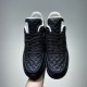 Nike Air Force 1 Low-Top Embossed Trainers Black top-down front view