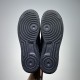 Nike Air Force 1 Low-Top Embossed Trainers Black rubber outsole tread