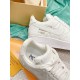 Nike Air Force 1 Low Embossed White Trainers inner side text and collar detail