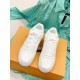 Nike Air Force 1 Low Embossed White Trainers top view toe box