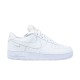 Nike Air Force 1 Low Embossed White Trainers side view