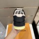 Nike Black And Cream Panel Low Top Trainer Heel Detail Back heel counter of Nike Black And Cream Panel Low Top Trainer showing #54 detail