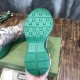 Monogram Canvas Chunky Trainers Sole View in beige and green Bottom view showing green rubber sole tread with star motifs in beige and green