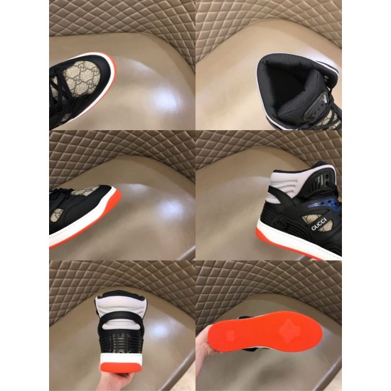 Gucci Basket High Top Black Demetra Canvas Trainer Composite Detail Views Gucci Basket High Top Black Demetra Canvas Trainer Composite Detail Views