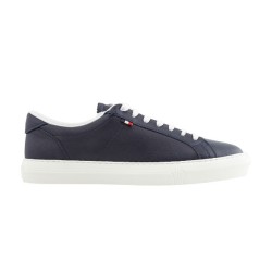 Moncler Low Top Dark Blue Leather Trainers