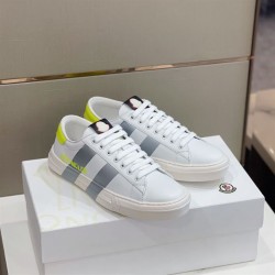 Moncler Montpellier Low Top Leather Trainers In White Moncler Montpellier Low Top Leather Trainers In White