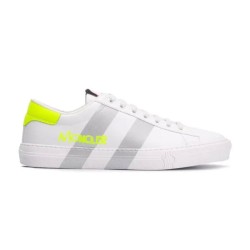 Moncler Montpellier Low Top Leather Trainers In White