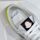 Moncler Montpellier Trainer Tongue and Collar Detail in white and grey Close-up of the inner collar and padded tongue with brand emblem on Moncler Montpellier trainer in white and grey