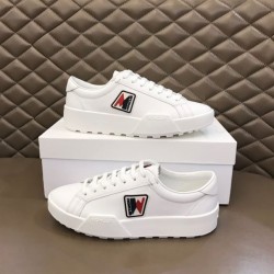 Moncler Promyx White Leather Low Top Trainers Smooth Moncler Promyx White Leather Low Top Trainers Smooth