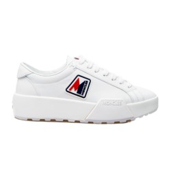 Moncler Promyx White Leather Low Top Trainers Smooth