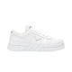 Prada Leather Low Top Chunky Soles Trainers White Side View Side profile view of Prada Leather Low Top Chunky Soles Trainers White