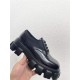 Replica Prada 9350 PPRS068 Buddha Luxury Replica Prada Trainers Monolith Brushed Leather And Nylon Lace-Up Shoes – Prs068 Uk - 9350 - Buddha Luxury
