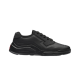Prada Polarius Black Trainer Side View in black and white Side profile view of Prada Polarius black low-top trainer on a plain white background