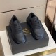 Prada Polarius Black Trainers Top View in black and white Top-down front view showing laces and toe caps of Prada Polarius black trainers in black and white