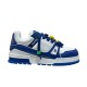 Replica L Trainer Maxi Low-Top Sneakers In White And Blue – Lvs117 Uk - 9199 - Buddha Luxury