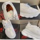 Versace White Trainers Construction Details Four detail collage shots of white Versace trainers featuring collar, lace and sole