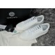 Versace White Trainers Front Quarter View Front quarter view of Versace white low top leather trainers