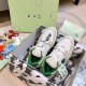 Off-White Out Of Office White Green Trainers in Box Off-White white green trainers presented inside original branded shoebox