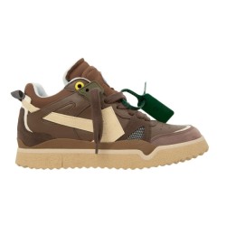 Off-White Sponge Mid-Top Sneakers Brown Beige – Ofw041 Uk