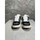 Front view of both Off-White Sponge Mid-Top Trainers In Black And White