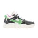 Off-White Sponge Mid-Top Trainers In Black And White side profile view
