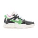 Lateral view of Off-White Sponge Mid-Top Trainers In Black And White