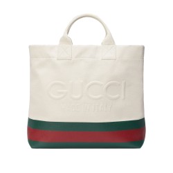 CANVAS TOTE BAG WITH EMBOSSED DETAIL UK