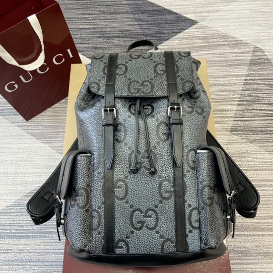 replica LARGE JUMBO GG BACKPACK IN BLACK UK