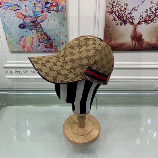 replica ORIGINAL GG CANVAS BASEBALL HAT WITH WEB IN BEIGE UK