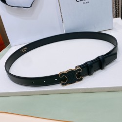 Belt Medium Cuir Triomphe In Taurillon Leather Black - B299 Uk Belt Medium Cuir Triomphe In Taurillon Leather Black - B299 Uk