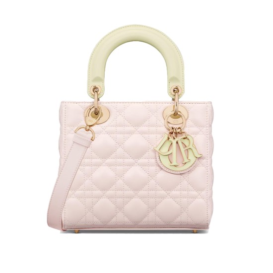 Replica Small Lady Bag Two-Tone Biscuit And Trench Beige Cannage Lambskin Uk - 13261 - Buddha Luxury