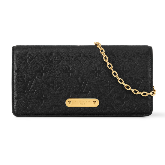 replica WALLET ON CHAIN LILY BLACK MONOGRAM EMPREINTE M83233 UK