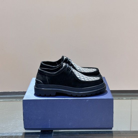 Replica EXPLORER BOAT NUBUCK CALFSKIN OBLIQUE JACQUARD BEIGE BLACK - CD307 UK replica EXPLORER BOAT NUBUCK CALFSKIN OBLIQUE JACQUARD BEIGE BLACK - CD307 UK