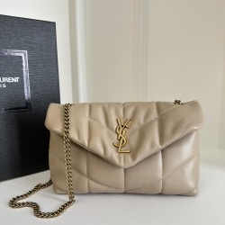 Toy Puffer In Lambskin Dark Beige Uk