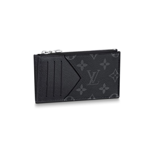 replica M30271 COIN CARD HOLDER BLACK TAIGA COWHIDE LEATHER UK