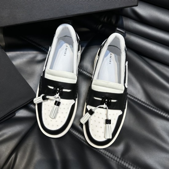 replica MA TASSLE HYBRID LOAFERS BLACK/WHITE - RI66 UK
