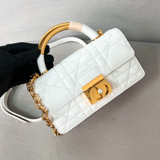 Replica Dior 13243 DFR#13245 Buddha Luxury Replica Mini Ange Bag Latte Macrocannage Lambskin Uk - 13243 - Buddha Luxury