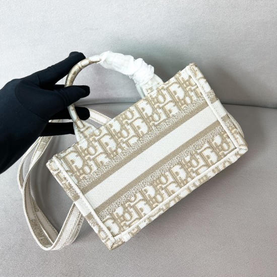Replica Dior 13209 DFR#13979 Buddha Luxury Replica Mini Book Tote Beige Toile De Jouy Reverse Embroidery Uk - 13209 - Buddha Luxury