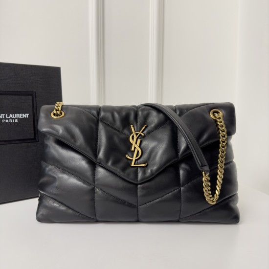Replica Ysl 12075 YFR#11937 Buddha Luxury Replica Puffer Medium In Nappa Leather With Light Bronze Brass Hardware Uk - 12075 - Buddha Luxury