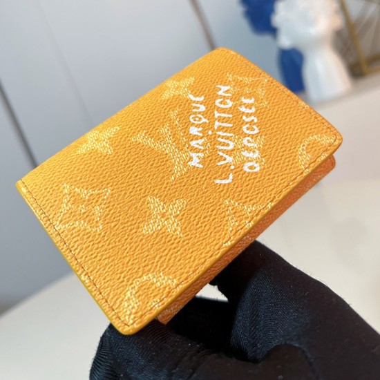 replica ENVELOPE BUSINESS CARD HOLDER IN YELLOW M12664 UK