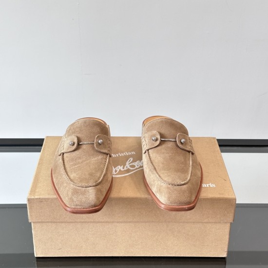 replica CHAMBELUSS CALF LEATHER MULES IN BEIGE - CLS10 UK