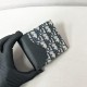 Replica Dior 12119 DFR#10739 Buddha Luxury Replica Saddle Compact Wallet Black Grained Calfskin Marquetry With Beige And Black Oblique Jacquard Uk - 12119 - Buddha Luxury