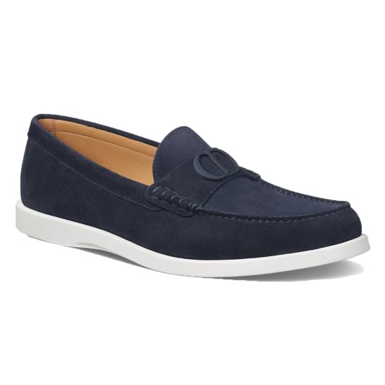 replica GRANVILLE LOAFERS NAVY BLUE SUEDE - CD400 UK