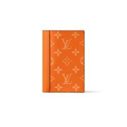 Passport Cover Agave Tangerine Taiga Cowhide Leather M31050 Uk