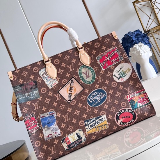 Replica Onthego Voyage Tote Bag In Brown M47147 Uk - 13843 - Buddha Luxury