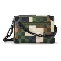 Mini Soft Trunk Green Damoflage Coated Canvas M24581 Uk