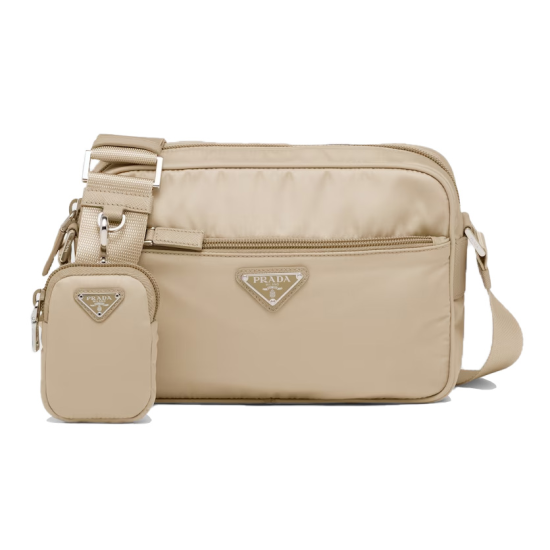 Replica Re-Nylon Shoulder Bag In Desert Beige Uk - 14265 - Buddha Luxury