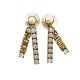 replica BOUCLES DOREILLE TRIBALES J ADI0R GOLDEN EARRINGS PEARLS STUDS UK