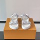 replica TAKASHI MURAKAMI LV SUNSET FLAT COMFORT SANDALS IN WHITE - LVS94 UK