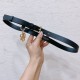 replica MISS BELT BLACK SMOOTH CALFSKIN 20 MM - B329 UK